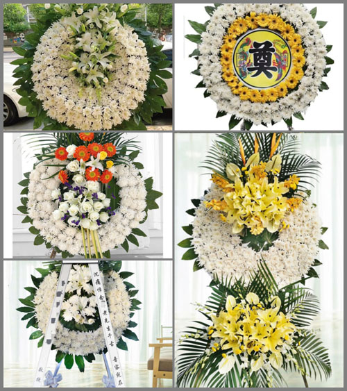 山东青岛莱西市马连庄镇夏家屯村花圈速递